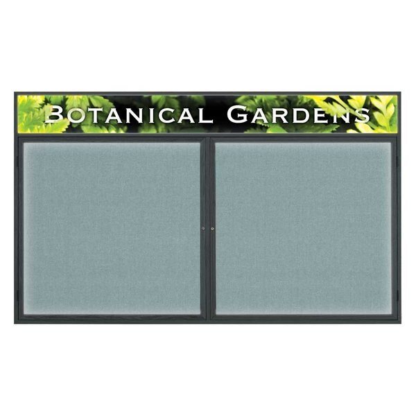 Open Faced Traditional Corkboard, 48x36, UNITED VISUAL PRODUCTS, Mfr# UV642A-BRONZE-DRKSPR